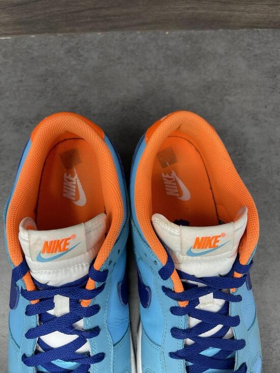 Nike Dunk Low SE Sneakers Mens Size 11 Blue Orange HQ1538-416